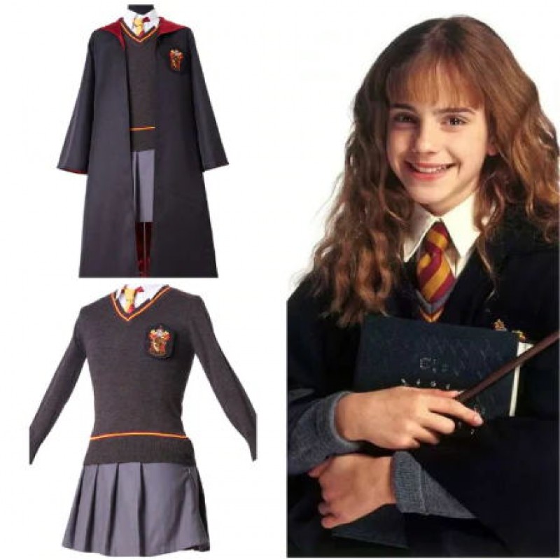 kast software Eerste Harry Potter Gryffindor Hermione Granger Cosplay Volwassene Kostuum